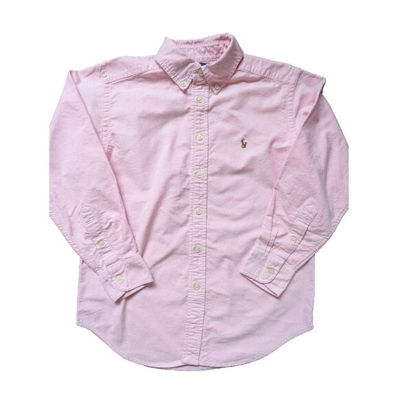 Ralph Lauren Pink Boy Shirts Cotton 10y - Picture 1 of 4
